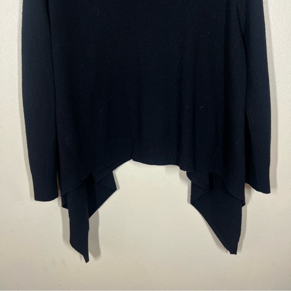 Garnet Hill Black V-Neck Poncho-Style Cashmere Sweater Size XS - Picture 8 of 8